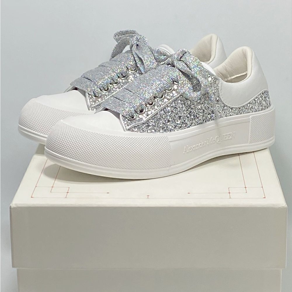 Alexander Mcqueen Glitter Sneakers size 36.5 - Picture 11 of 13